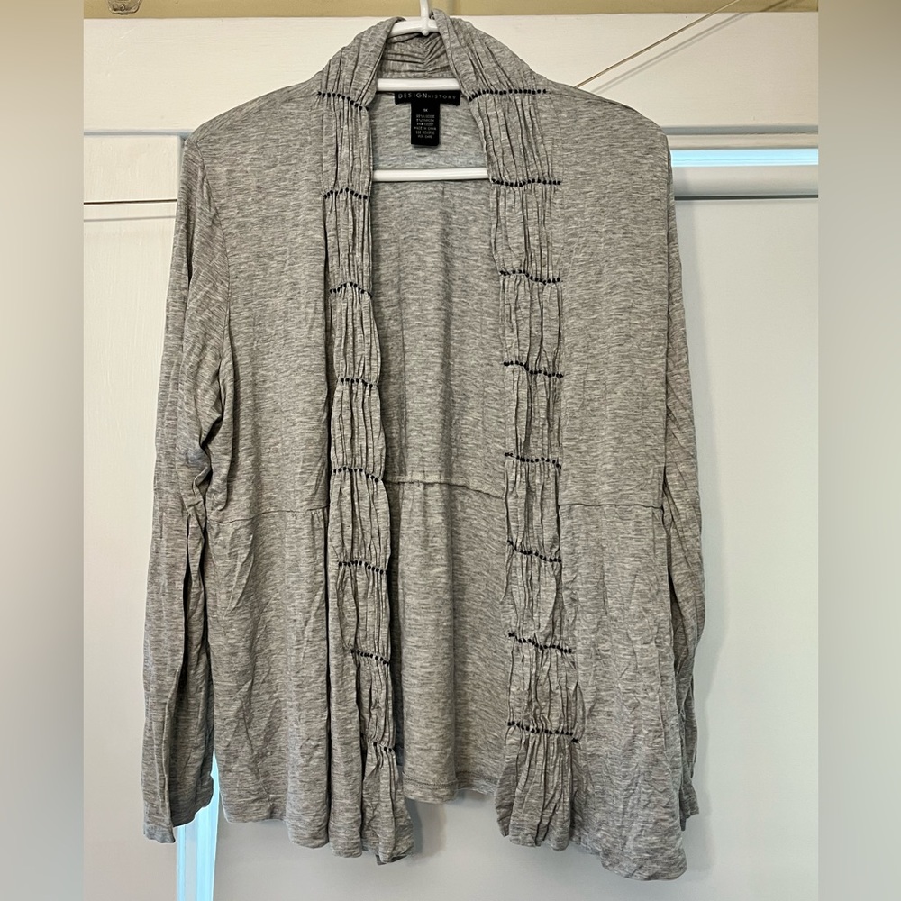 Open-front layering jacket